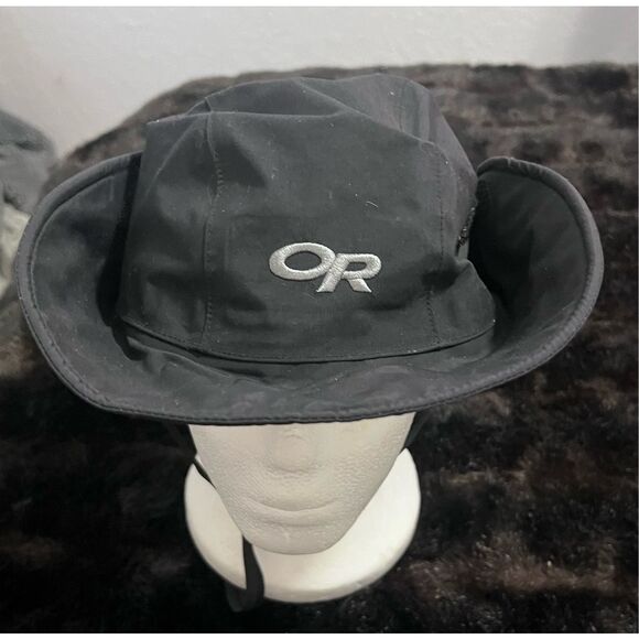 OUTDOOR RESEARCH Unisex Fatigue/Black SEATTLE SOMBRERO Rain Hat GORE-TEX Size L - Picture 1 of 4